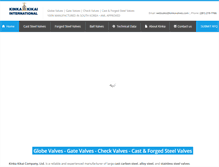 Tablet Screenshot of kinkavalves.com
